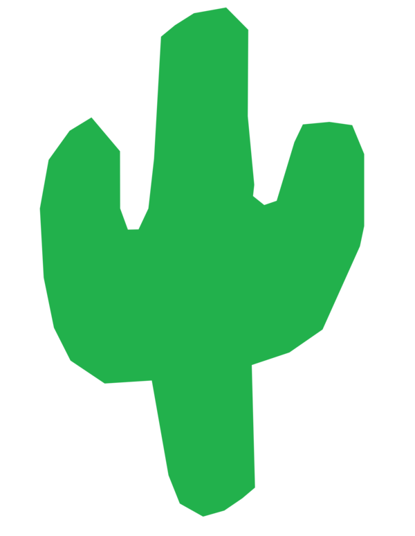 Free Cactus Leaf Hand Plant Clipart Clipart Transparent Background