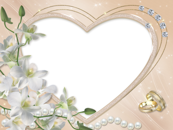 Free Anniversary Heart Flora Picture Frame Clipart Clipart Transparent Background