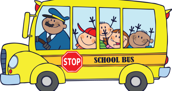 Free School Vehicle Transport Cartoon Clipart Clipart Transparent Background
