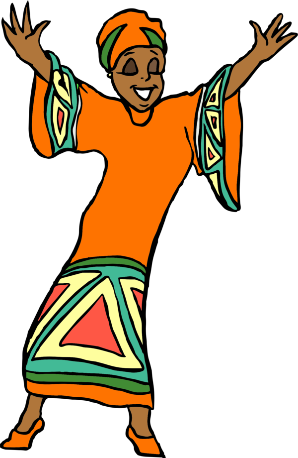 Free Kwanzaa Male Line Arm Clipart Clipart Transparent Background