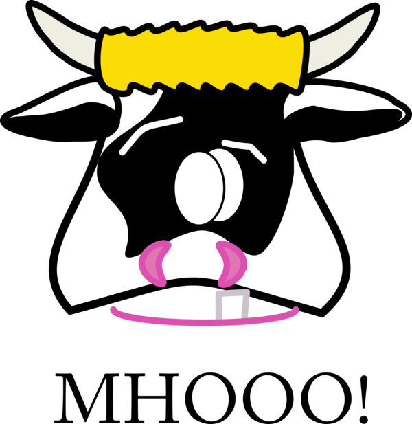 Free Milk Head Black And White Headgear Clipart Clipart Transparent Background