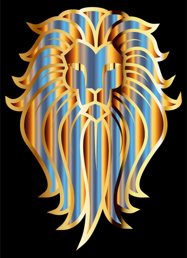 Free Lion Symmetry Symbol Clipart Clipart Transparent Background