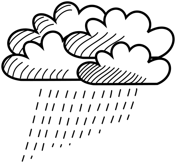 Free Cloud Text Black And White Hand Clipart Clipart Transparent Background