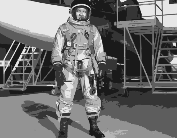 Free Astronaut Black And White Astronaut Space Clipart Clipart Transparent Background