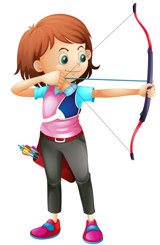 Free Child Sports Equipment Arm Archery Clipart Clipart Transparent Background