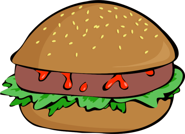 Free Hamburger Food Hamburger Cheeseburger Clipart Clipart Transparent Background