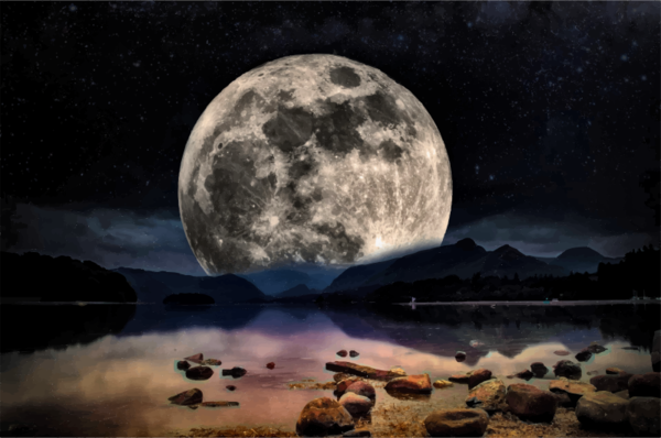 Free Landscape Nature Atmosphere Moon Clipart Clipart Transparent Background