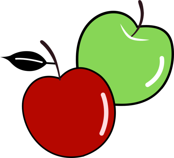 Free Fruit Fruit Apple Heart Clipart Clipart Transparent Background