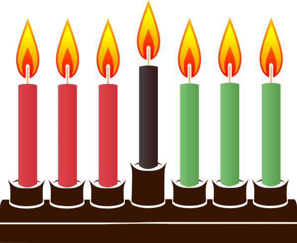 Free Kwanzaa Flameless Candle Wax Candle Clipart Clipart Transparent Background