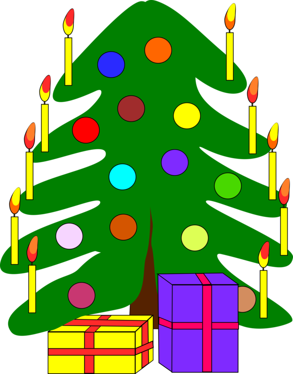 Free Christmas Christmas Tree Tree Christmas Decoration Clipart Clipart Transparent Background