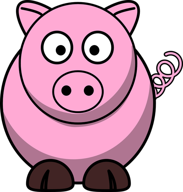 Free Pig Nose Cartoon Smile Clipart Clipart Transparent Background