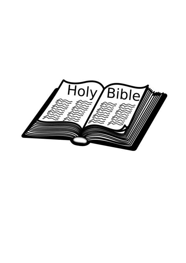 Free Bible Rectangle Black And White Clipart Clipart Transparent Background