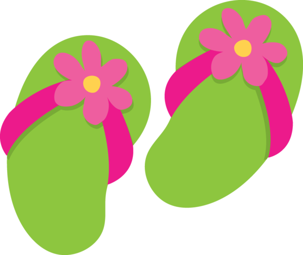 Free Swimming Footwear Flower Shoe Clipart Clipart Transparent Background