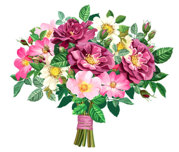 Free Wedding Flower Cut Flowers Rose Family Clipart Clipart Transparent Background