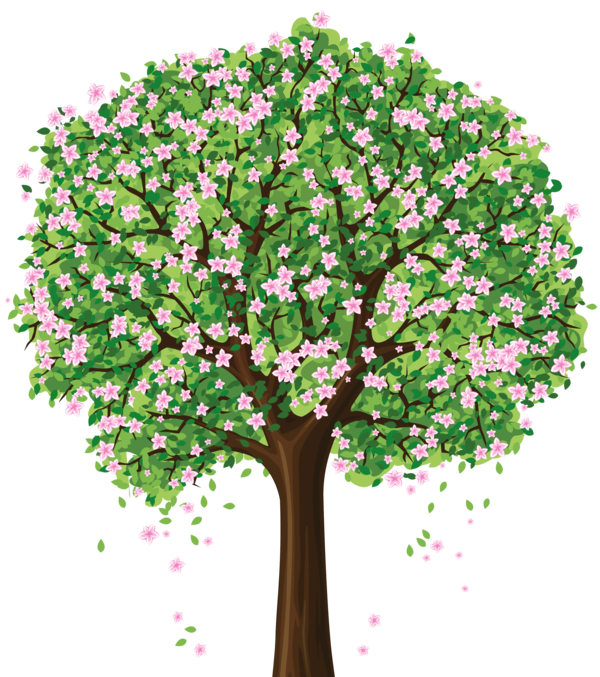 Free Spring Tree Plant Branch Clipart Clipart Transparent Background