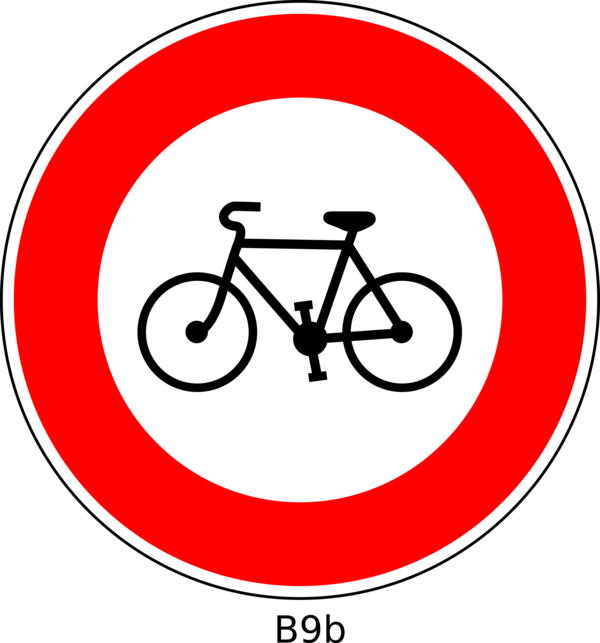 Free Bicycle Line Sign Signage Clipart Clipart Transparent Background