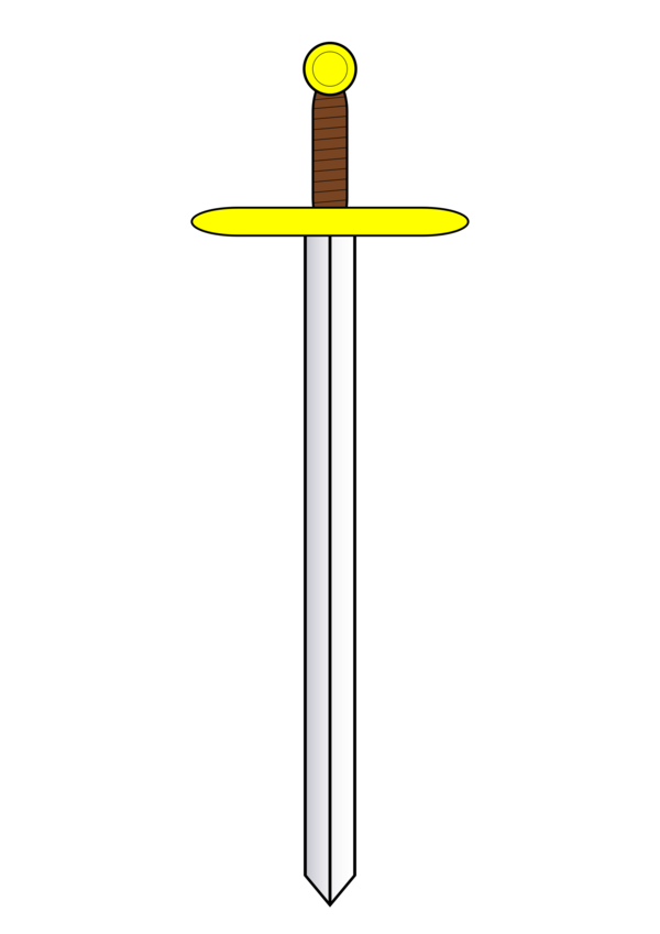 Free Cross Cold Weapon Line Sword Clipart Clipart Transparent Background