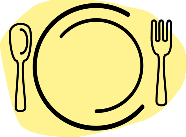 Free Dinner Text Circle Smile Clipart Clipart Transparent Background