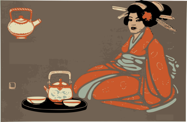 Free Woman Woman Geisha Clipart Clipart Transparent Background