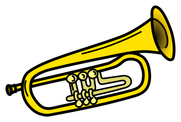 Free Wind Brass Instrument Mellophone Line Clipart Clipart Transparent Background