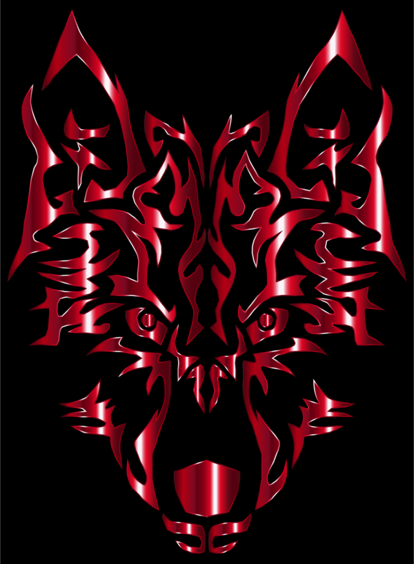 Free Wolf Demon Symmetry Visual Arts Clipart Clipart Transparent Background