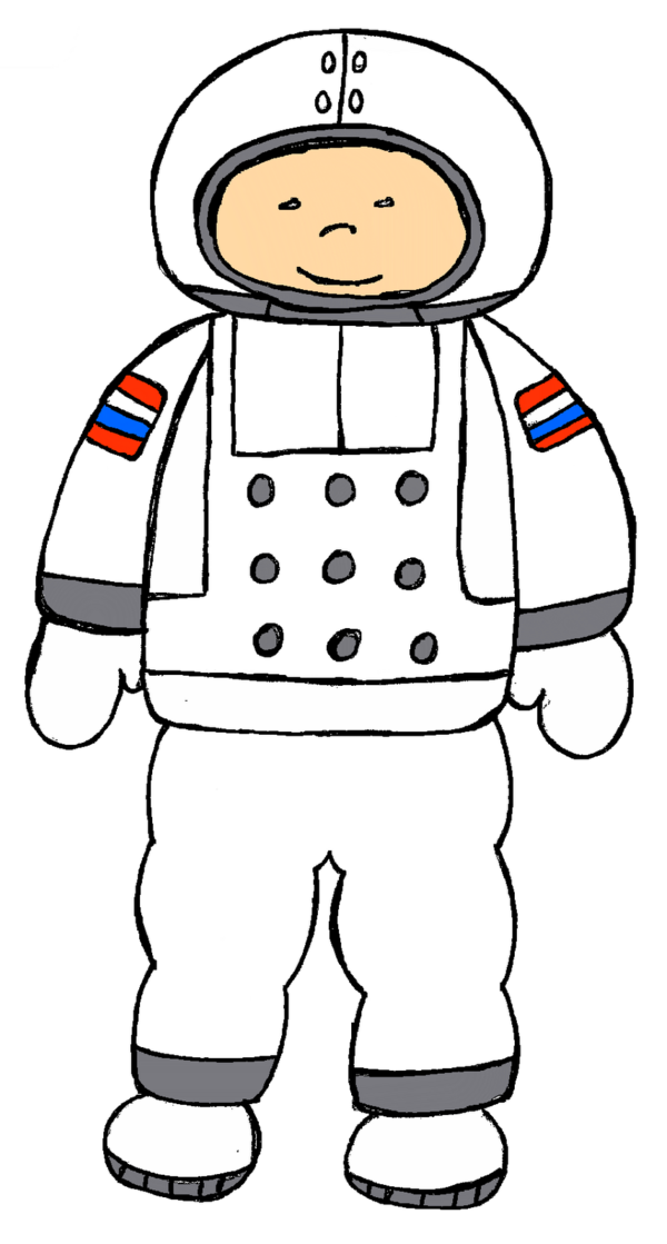 Free Astronaut Clothing Black And White Male Clipart Clipart Transparent Background