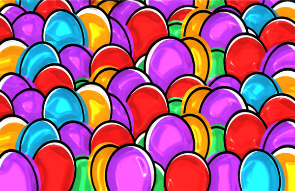 Free Easter Easter Egg Heart Petal Clipart Clipart Transparent Background