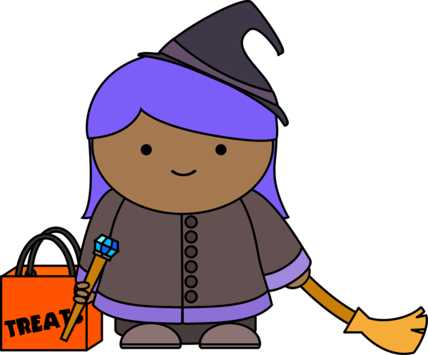 Free Halloween Cartoon Line Headgear Clipart Clipart Transparent Background
