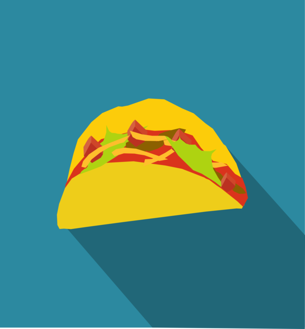 Free Mexican Food Sky Line Wing Clipart Clipart Transparent Background