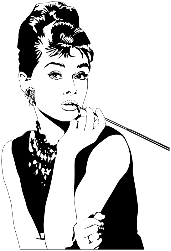Free Woman Face Woman Black And White Clipart Clipart Transparent Background