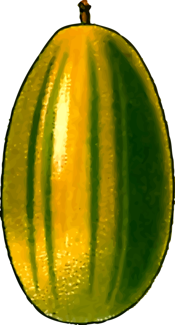 Free Winter Fruit Melon Food Clipart Clipart Transparent Background