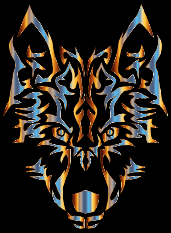 Free Wolf Symmetry Demon Visual Arts Clipart Clipart Transparent Background