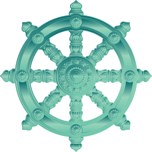 Free Buddhist Aqua Circle Symbol Clipart Clipart Transparent Background