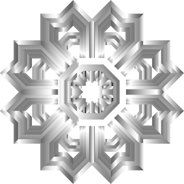 Free Snowflake Black And White Symmetry Line Clipart Clipart Transparent Background