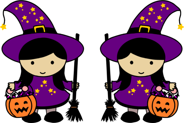 Free Halloween Violet Headgear Toddler Clipart Clipart Transparent Background