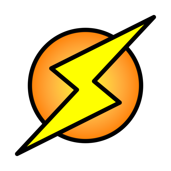 Free Lightning Line Technology Symbol Clipart Clipart Transparent Background