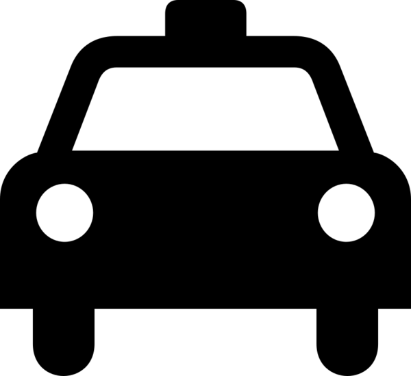 Free Taxi Black And White Line Angle Clipart Clipart Transparent Background