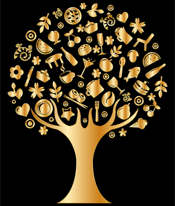Free Tree Tree Gold Clipart Clipart Transparent Background