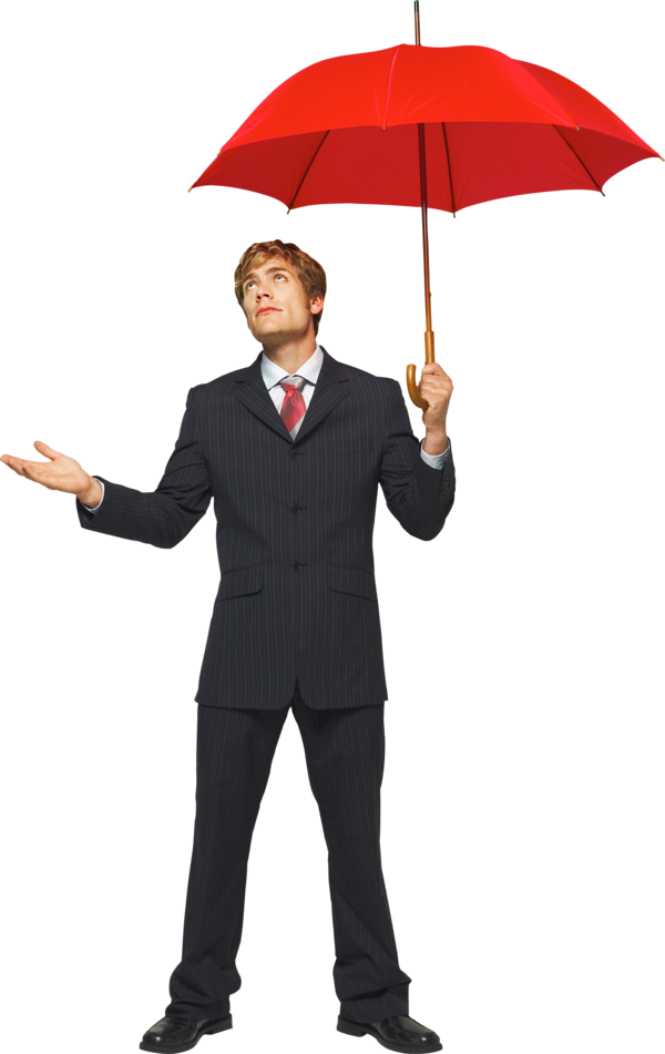 Free Suit Umbrella Standing Gentleman Clipart Clipart Transparent Background