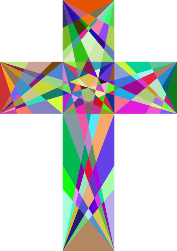 Free Christian Cross Symmetry Line Clipart Clipart Transparent Background