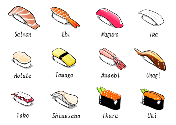 Free Sushi Text Line Area Clipart Clipart Transparent Background