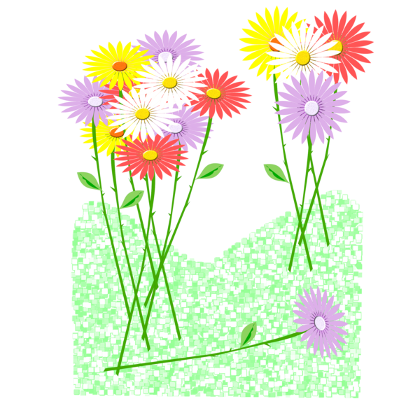 Free Daisy Flower Plant Flora Clipart Clipart Transparent Background