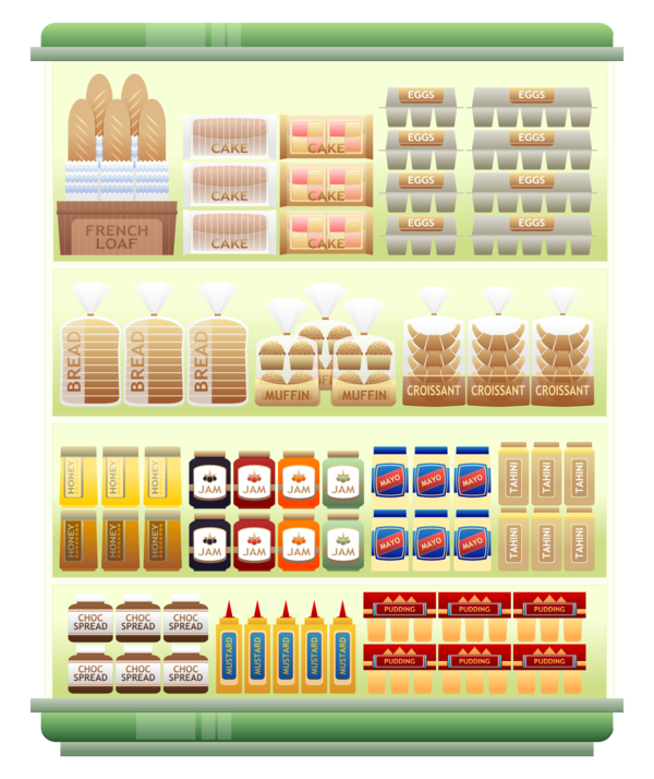 Free Store Shelving Clipart Clipart Transparent Background