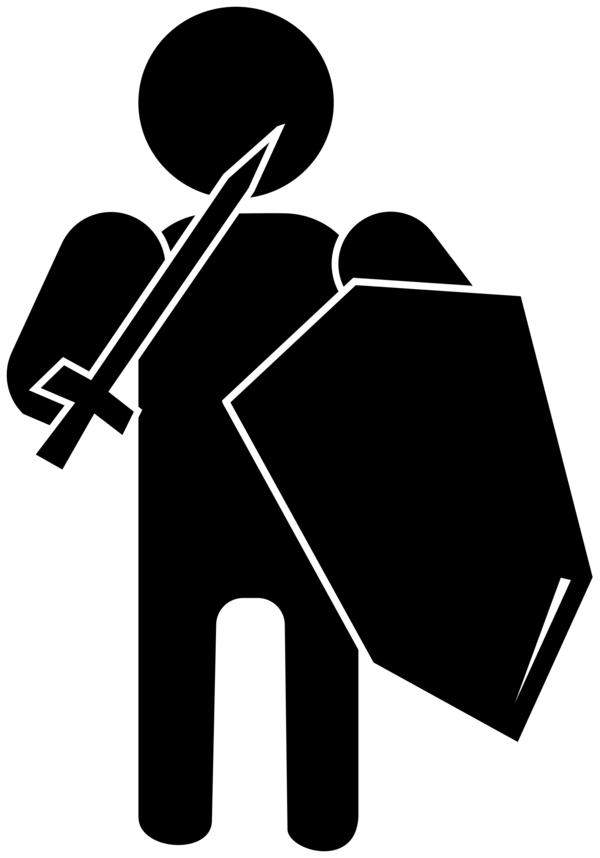 Free Soldier Black And White Joint Silhouette Clipart Clipart Transparent Background