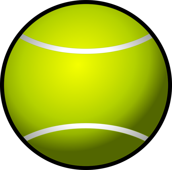 Free Tennis Ball Sphere Circle Clipart Clipart Transparent Background