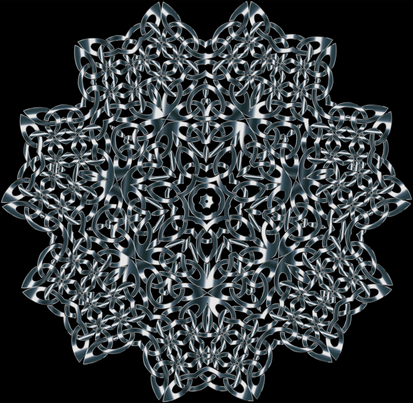 Free Snowflake Black And White Doily Symmetry Clipart Clipart Transparent Background