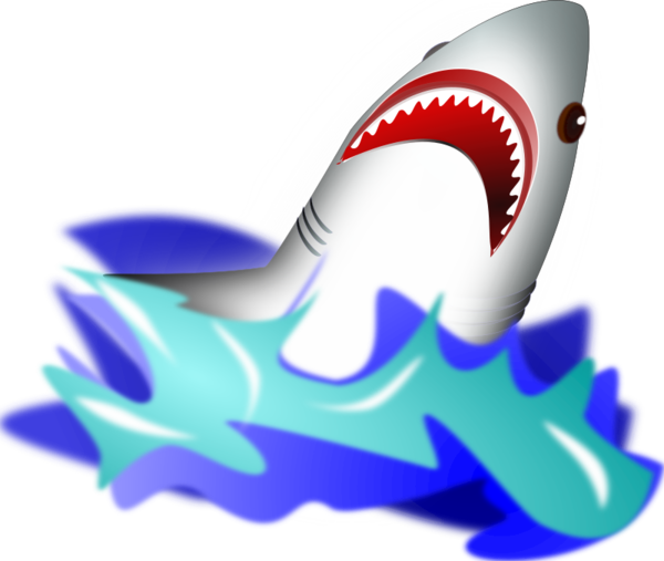 Free Shark Cobalt Blue Electric Blue Wing Clipart Clipart Transparent Background