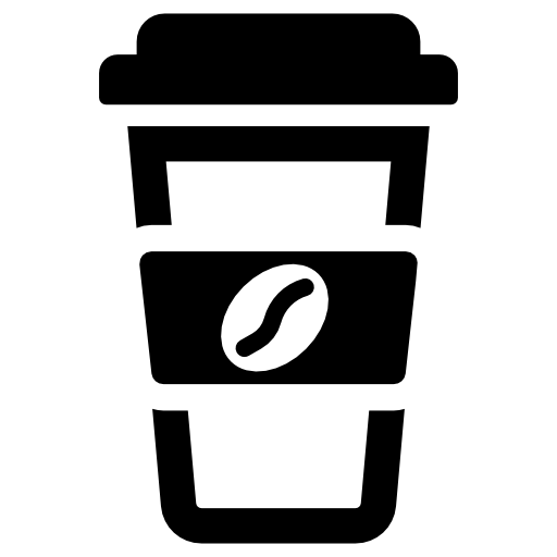 Free Coffee Text Black And White Line Clipart Clipart Transparent Background