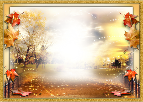 Free Autumn Nature Picture Frame Leaf Clipart Clipart Transparent Background