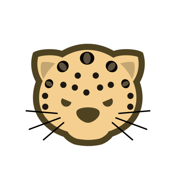 Free Leopard Face Cartoon Nose Clipart Clipart Transparent Background